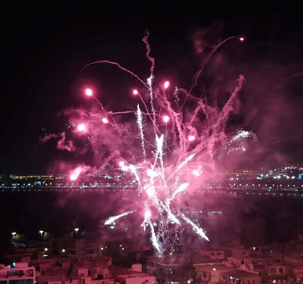 Fireworks following King Coronation